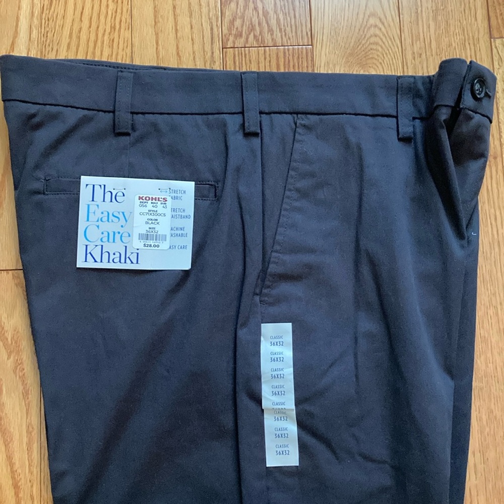 NWT! Men’s Croft & Barrow black dress pants
